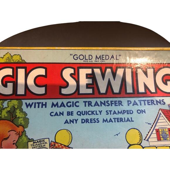 Vintage, rare, magic, sewing kit, 1938 USA made original box - Picture 4 of 14